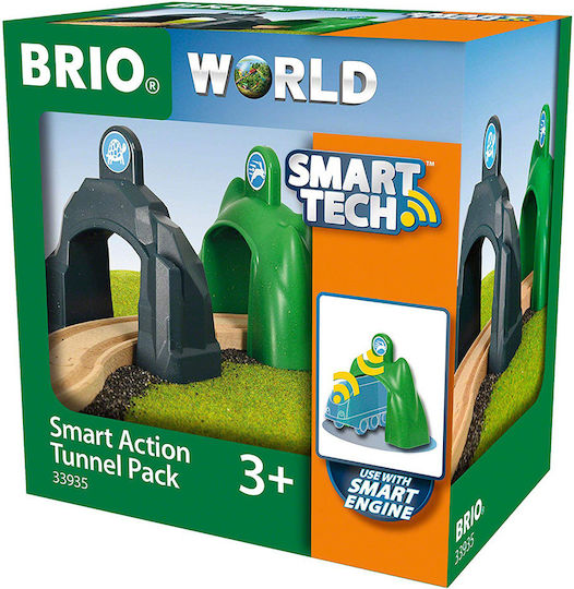 Brio Toys Smart Tech Action Railroad Tunnel made of Wood for 3+ years+ Years