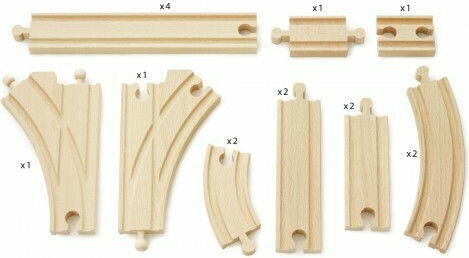 Brio Toys Expansion Pack Intermediate Ράγες Σιδηρόδρομου για 3+ Ετών