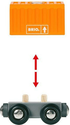 Brio Toys Three-Wagon Cargo Влакче за 3+ години+ Години