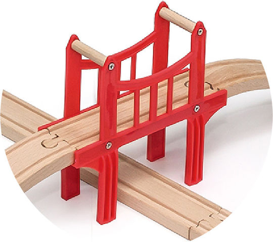 Viga Toys Set with Train made of Wood for 3+ years+ Years