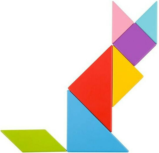 Tooky Toys Tangram Puzzle From Wood For 3+ Years TY879