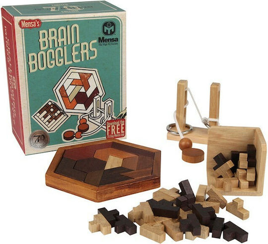 Mensa Brain Bogglers Γρίφος από Ξύλο για 4+ Ετών IQ-1021