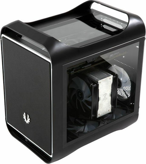 BitFenix Prodigy M 2022 Gaming Mini-Turm Computergehäuse mit Seitenfenster Schwarz