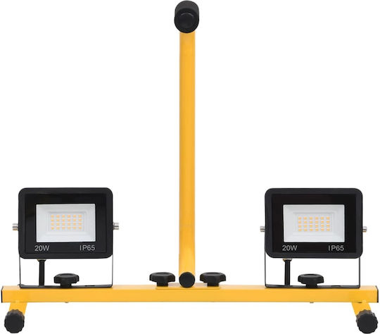 vidaXL Προβολέας Εργασίας Ρεύματος LED IP65 με Φωτεινότητα έως 2800lm