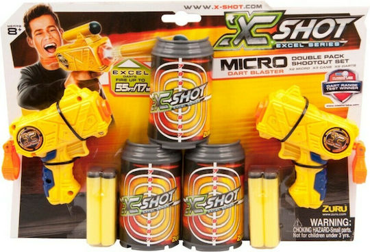 AS X-Shot Excel Double Micro Spielzeugpistolen mit Schaumstoffpfeilen