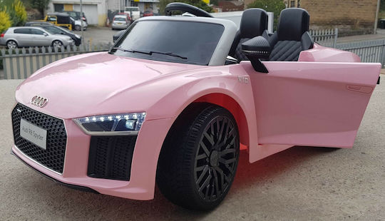 Audi Spyder Cu Un Loc Cu Telecomandă Licențiat 12 Volți Roz