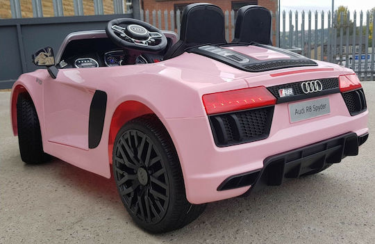 Audi Spyder Cu Un Loc Cu Telecomandă Licențiat 12 Volți Roz