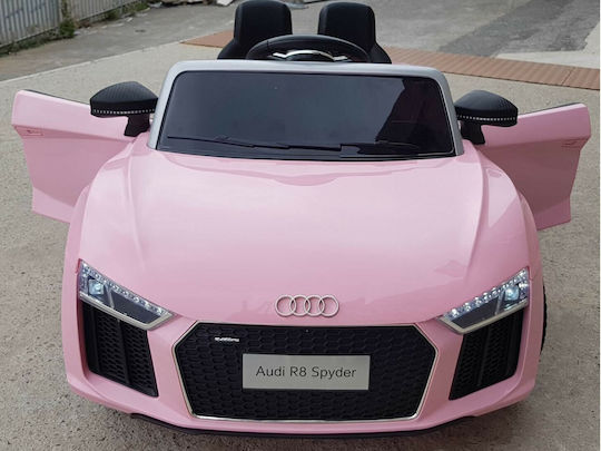 Audi Spyder Cu Un Loc Cu Telecomandă Licențiat 12 Volți Roz