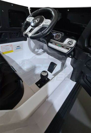 Mercedes AMG G63 Cu Un Loc cu Telecomandă Licențiat 12 Volți Alb
