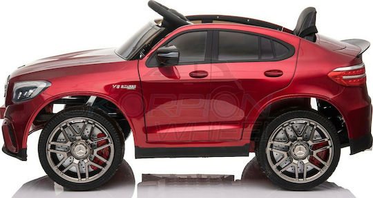 Mercedes Benz GLC 63S Cu Un Loc Cu Telecomandă Licențiat 12 Volți Burgundy Pentru 1+ Ani