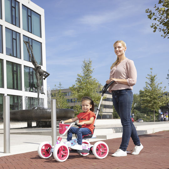 Berg Toys Tricicletă Pentru Copii Buzzy Bloom 2 În 1 Cu Spațiu De Depozitare Mâner Pentru Părinți Și Tricicletă Pentru Copii Pentru 2-5 Ani Albastru Deschis