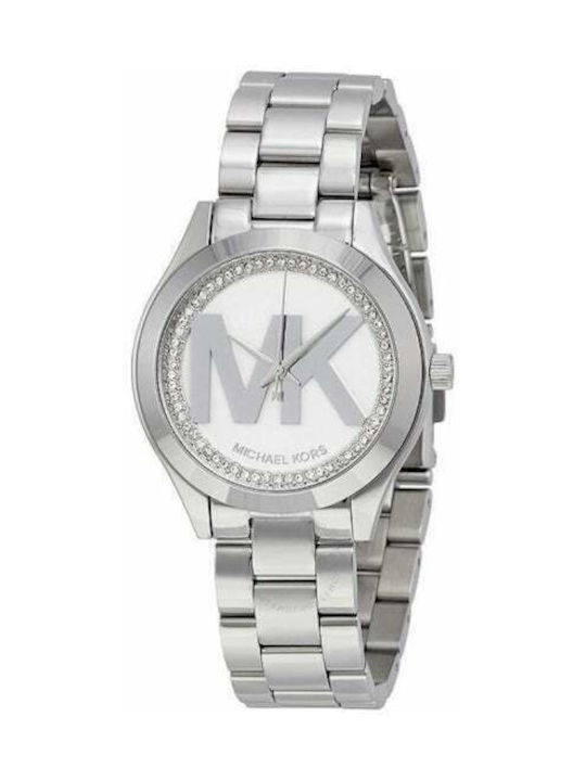 Michael Kors Hartman Womens Watch 33mm Battery With Silver Steel Bracelet