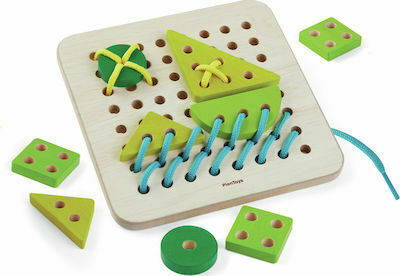 Plan Toys Lacing Toy Board With Laces made of Wood for 36++ Months
