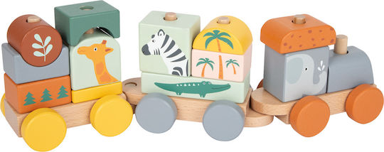 Small Foot Vehicle Safari Train made of Wood for 12++ Months
