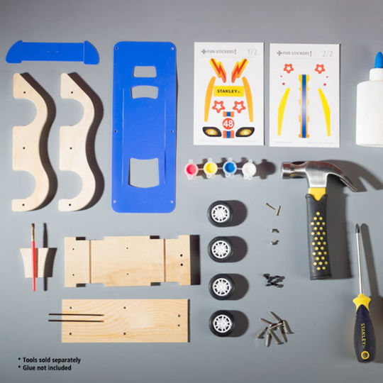 Stanley Jr Toys Παιχνίδι Κατασκευών Ξύλινo Αγωνιστικό Αυτοκίνητο για Παιδιά 5+ Ετών
