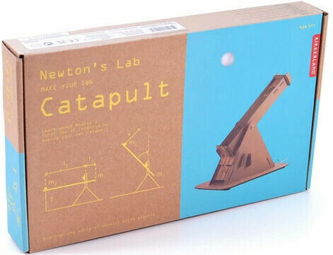Kikkerland Дървена Конструктивна Игра Newton's Lab Make Your Own Catapult