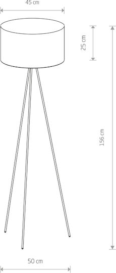 Nowodvorski Cadilac I Floor Lamp H156cm. Black