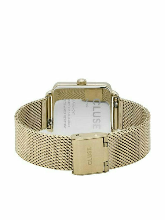 Cluse La Tetragone Women's Watch with Gold Metal Bracelet