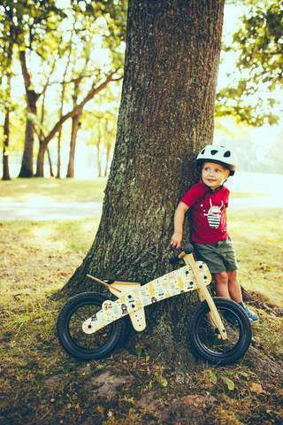 Dip Dap Kids Balance Bike Little Monsters Beige