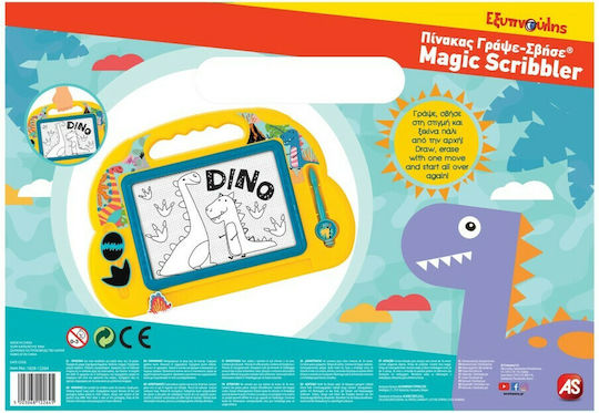 AS Magic Scribbler Baby Dinosaur Double Sided Draw & Erase Board 37.7x26cm