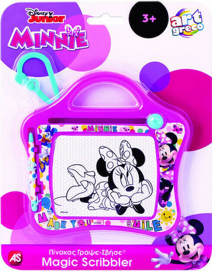 AS Minnie Travel Draw & Erase Board Double Sided 16x16cm