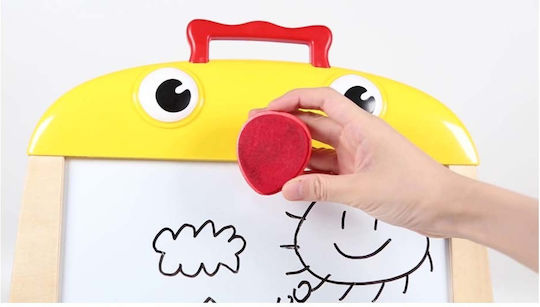Top Bright Magnetic Board Markerboard Blackboard Double Sided 47.5x47.5cm
