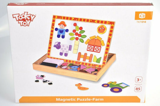 Tooky Toys Farm Kids Magnetic Board 30x21cm