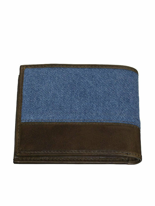 Leder Herren Geldbörse Karten Blau
