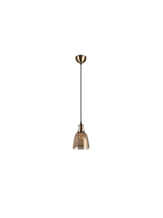 Trio Lighting Vita Κλασικό Κρεμαστό Φωτιστικό Μονόφωτο με Ντουί E27 σε Μελί Χρώμα