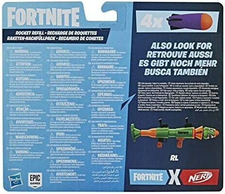 Nerf Σφαίρες 4 Rocket Refill Fortnite για 8+ Ετών