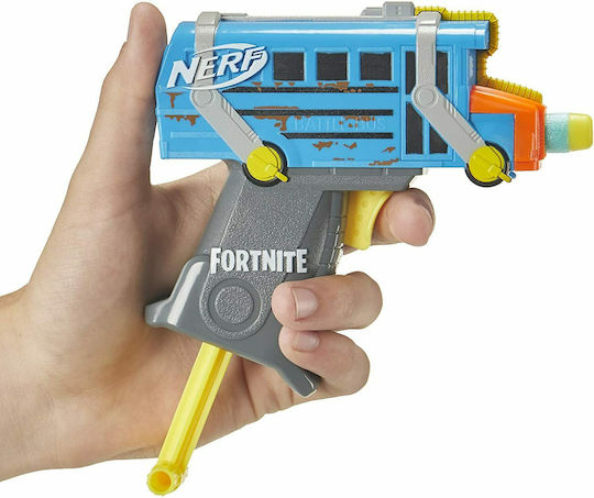 Nerf Lansator Micro Battle Bus MicroShots Blaster Fortnite pentru 8+ ani+ Ani