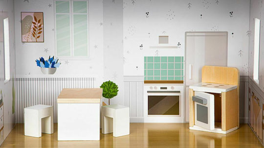 Ecotoys Ξύλινο Κουκλόσπιτο
