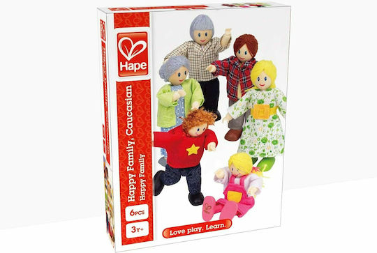 Hape Οικογένεια Σετ Ξύλινες Κούκλες για Κουκλόσπιτο