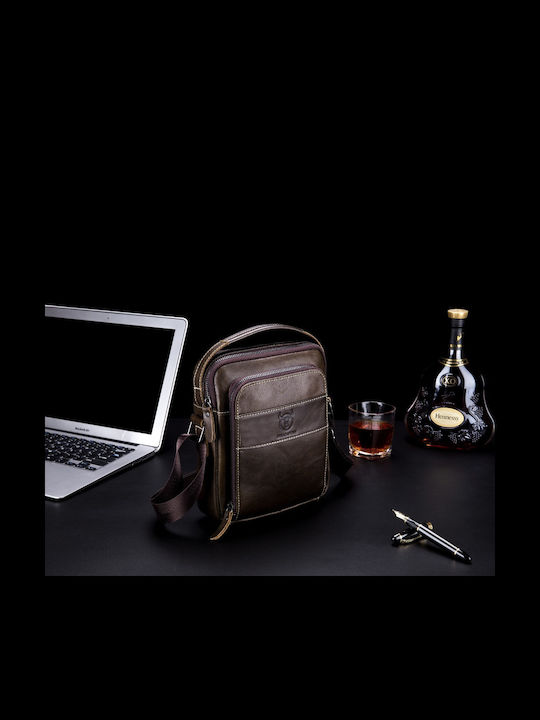 Leather Men's Bag Shoulder / Crossbody Brown