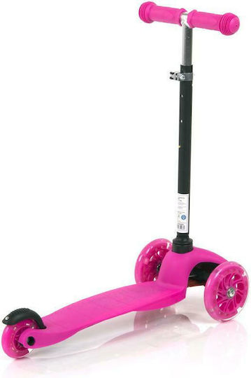 Lorelli Kids Scooter Foldable Mini 3-Wheel for 3+ Years Pink