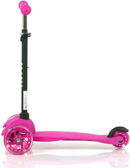 Lorelli Kids Scooter Foldable Mini 3-Wheel for 3+ Years Pink