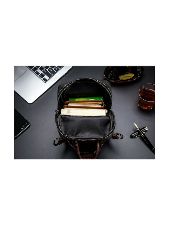 XB Leather Men's Brown Sling Bag