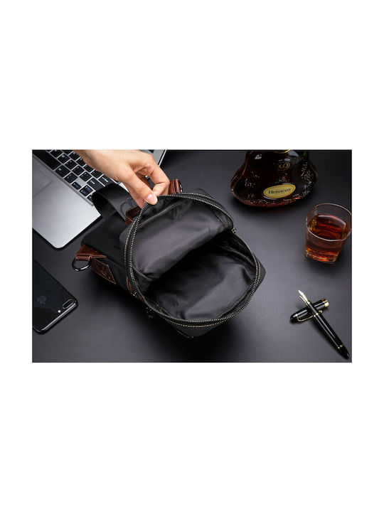 XB Leather Men's Brown Sling Bag