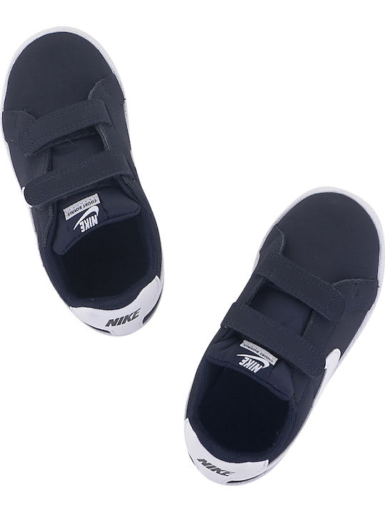 Court Royale TDV Kids Sneakers with Scratch Navy Blue