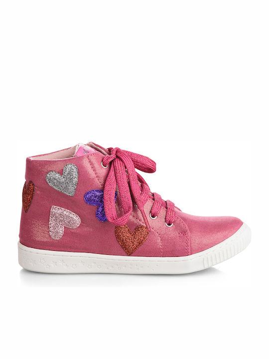 191945 Kids Sneakers High Fuchsia