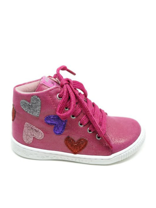 191945 Kids Sneakers High Fuchsia