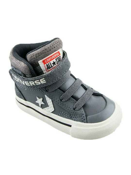 Chuck Taylor All Star PRO BLAZE STRAP HI Παιδικά Sneakers High με Σκρατς Γκρι