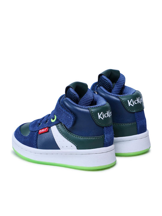 Bilbon Παιδικά Sneakers High με Σκρατς Μπλε