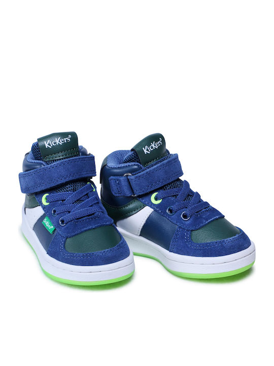 Bilbon Παιδικά Sneakers High με Σκρατς Μπλε