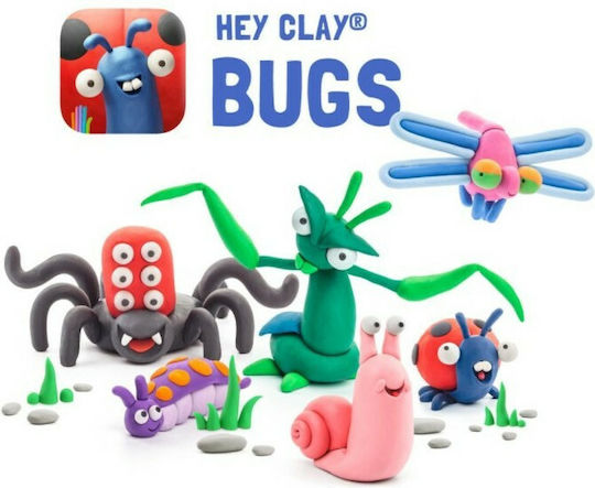 Hey Clay Claymates Insecte Argilă Modelatoare Copii Multicolor 390gr