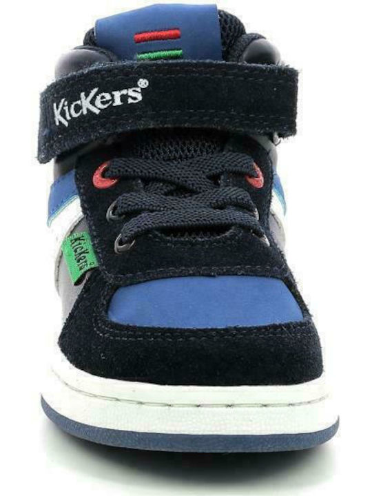 Bilbon Mid Παιδικά Sneakers High με Σκρατς Μπλε