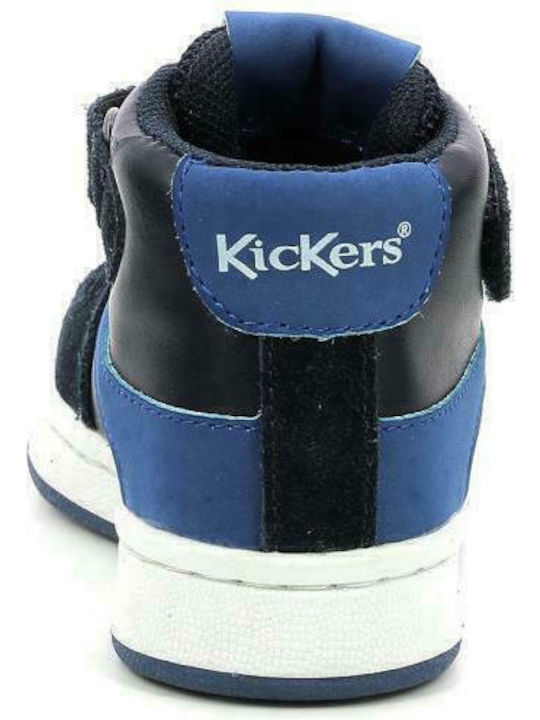 Bilbon Mid Παιδικά Sneakers High με Σκρατς Μπλε