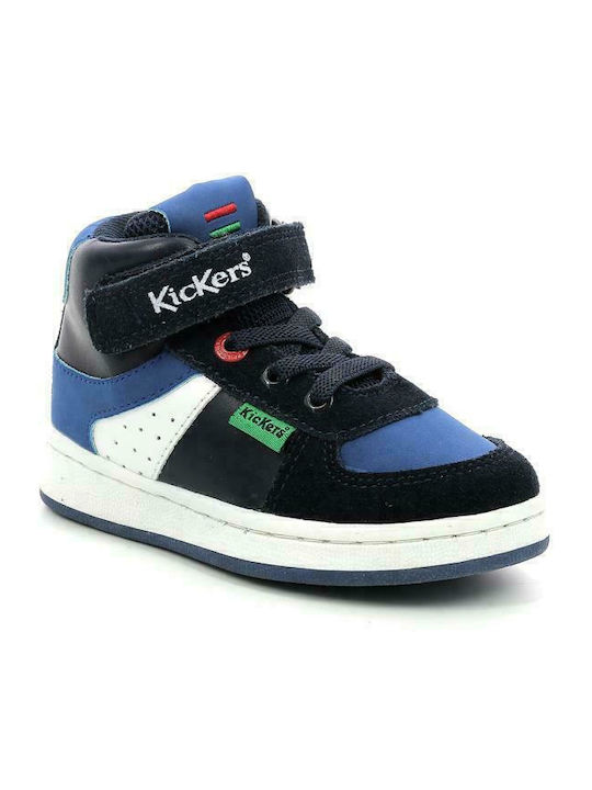 Bilbon Mid Παιδικά Sneakers High με Σκρατς Μπλε