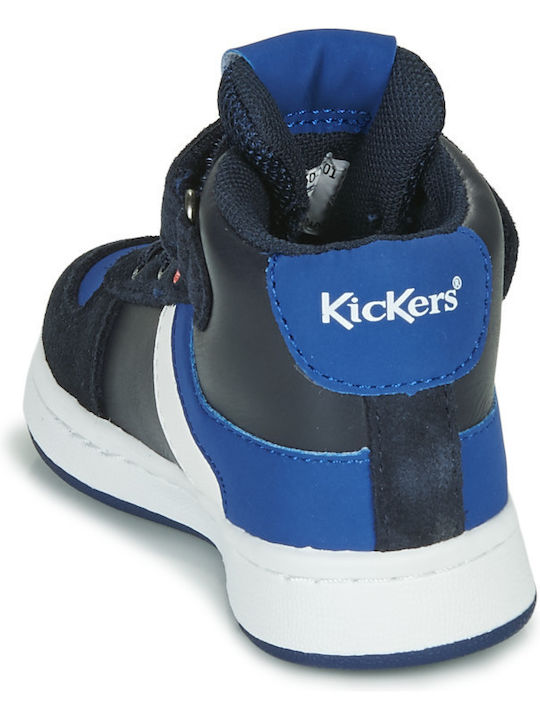 Bilbon Mid Παιδικά Sneakers High με Σκρατς Μπλε