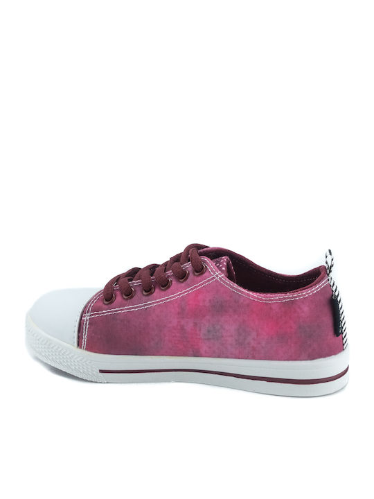 SA08602C Kinder Sneakers Burgundisch